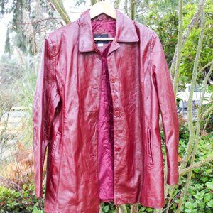 O'wen Real Leather Jacket Medium Large